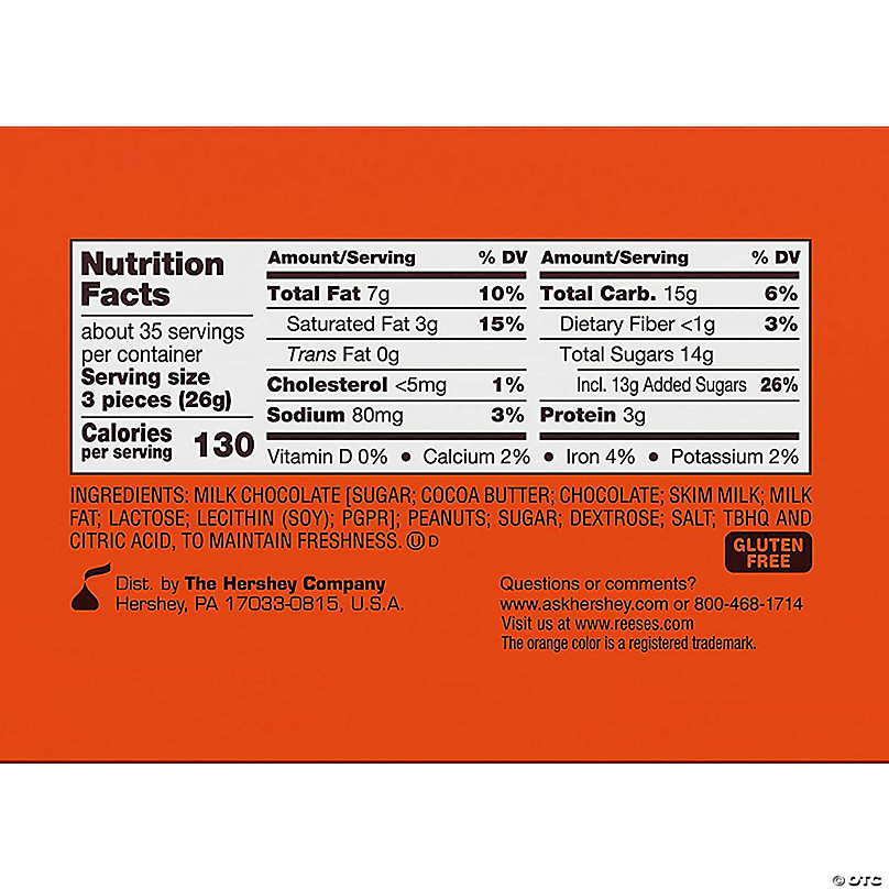 Reese's Peanut Butter Cup, Miniature Size - 105 count box