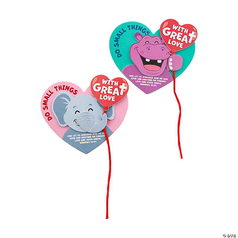 Foam Smile Heart Valentine Magnet Craft Kit