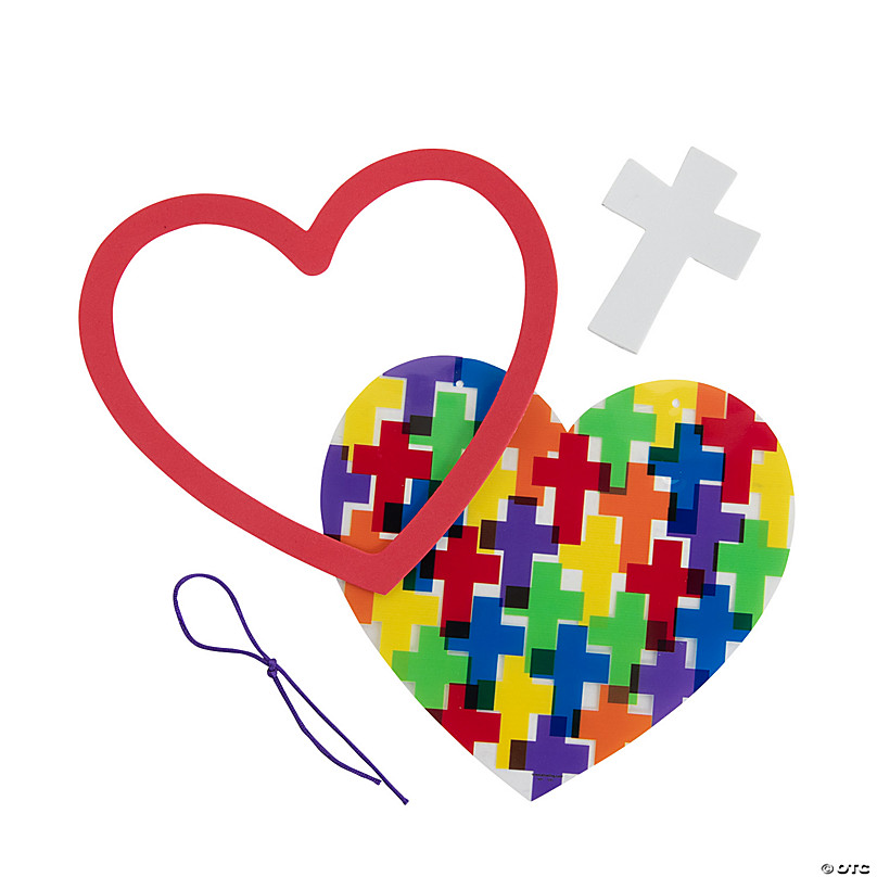 HEART Janlynn/Kid Stitch Mini Counted Cross Stitch Kit 3 Round