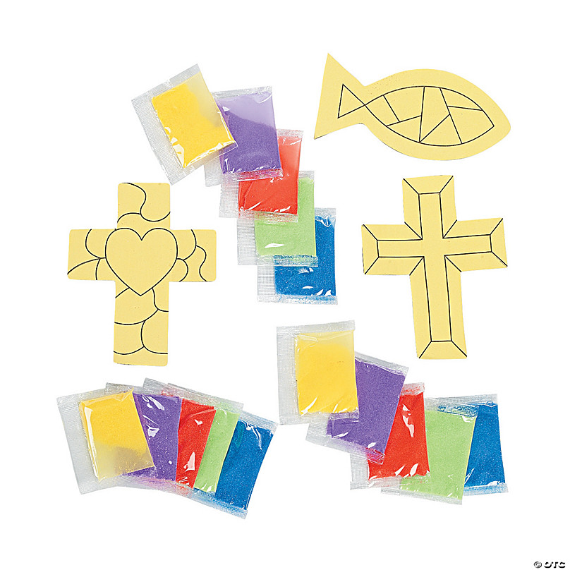 Beaded Faith Cross Jewelry Craft Kits - Makes 12