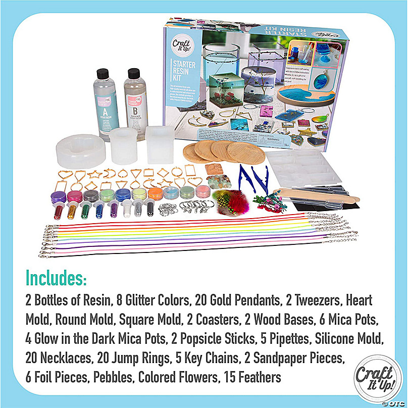  Resin kit for Beginners with Resin Glitter and  Accessories,164Pcs Epoxy Resin Starter Kit with Epoxy Resin Dried Flowers  Resin Supplies Tools for Resin Jewelry Making Decorations : Arts, Crafts &  Sewing