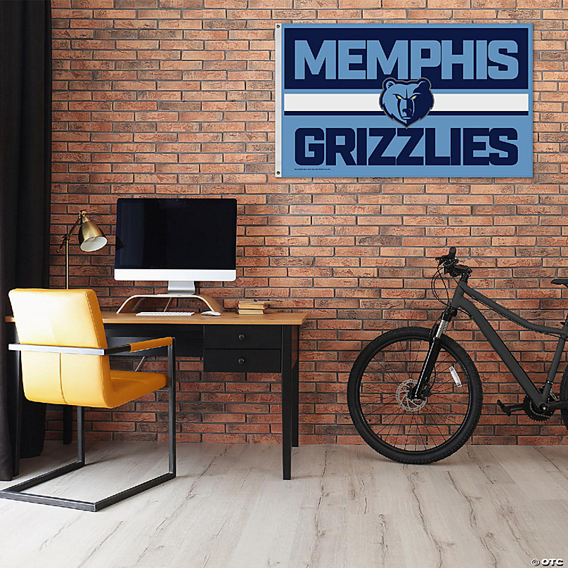 Memphis Grizzlies Flag NBA 100% Polyester Indoor Outdoor 3x5 feet National  Basketball Association Team Flags (Flag #1)