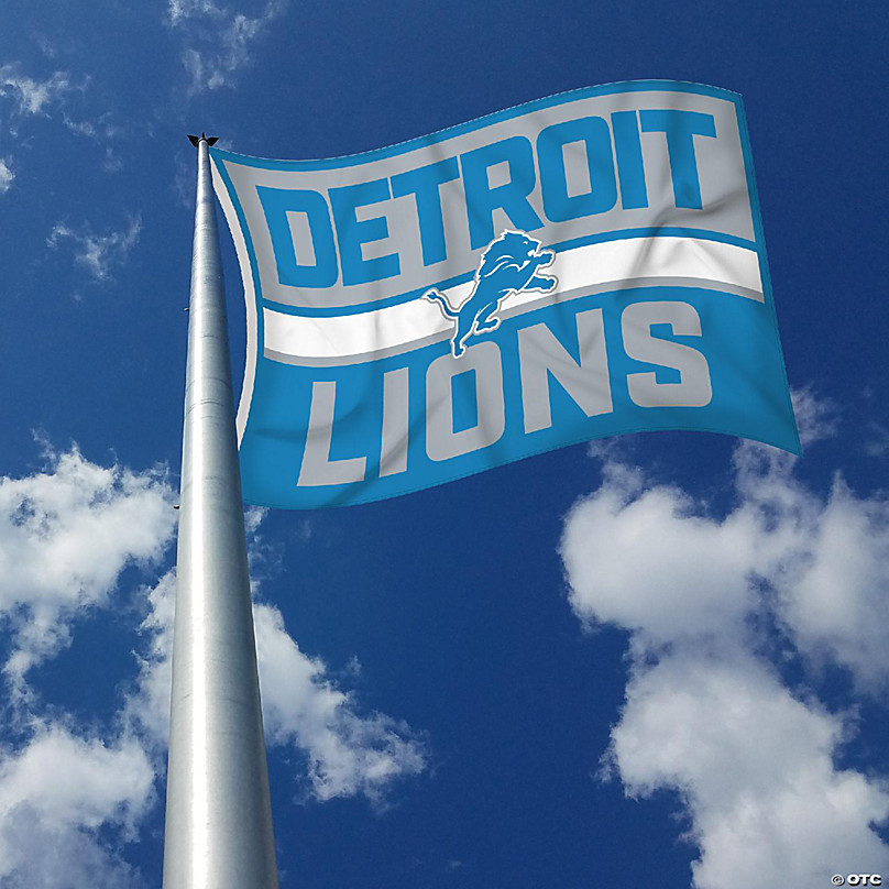 Detroit Lions Black Flag 3x5ft Banner Polyester American Football lions058