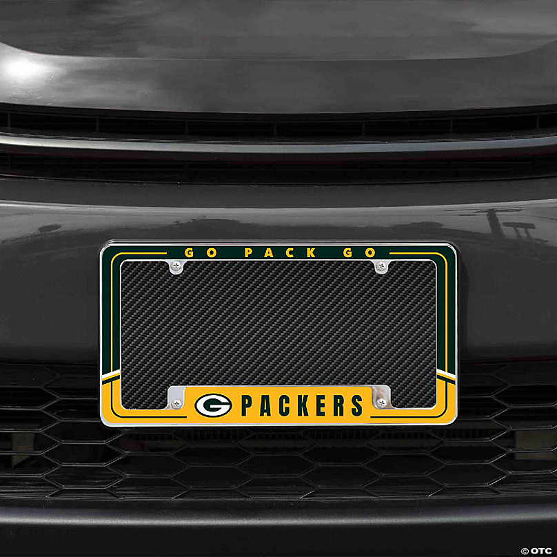 Green Bay Packers Chrome License Plate Frame