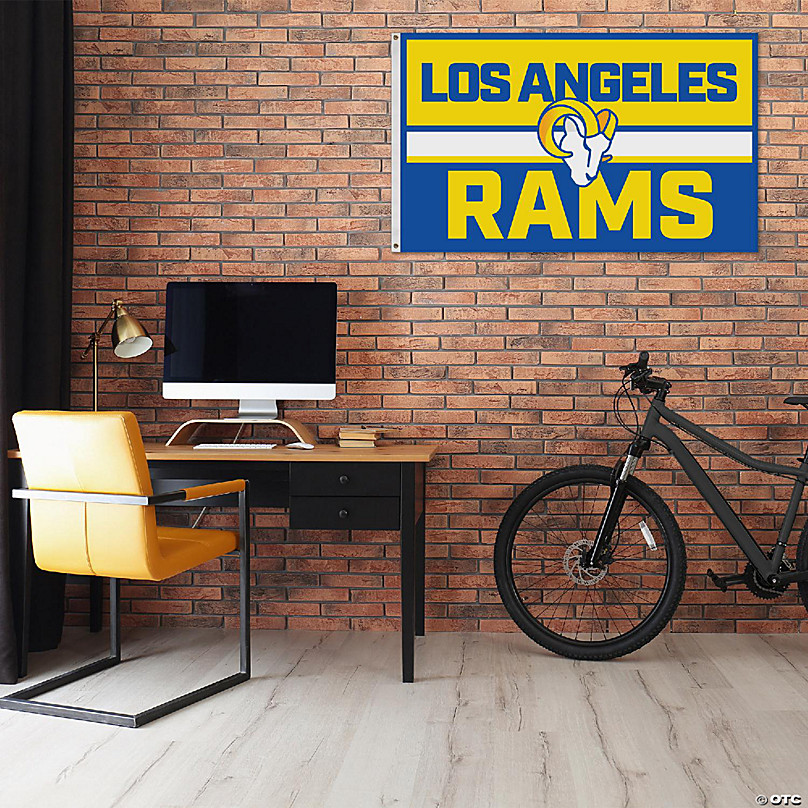 Rico Industries NFL Football Los Angeles Rams Bold 3' x 5' Banner Flag  Single Sided - Indoor or Outdoor - Home Décor