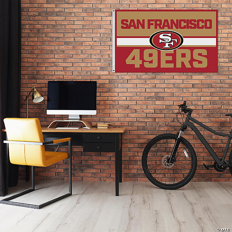 Rico Industries NFL Football San Francisco 49ers Game Day 3' x 5' Banner  Flag Single Sided - Indoor or Outdoor - Home Décor