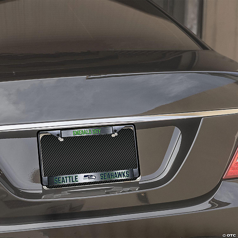 Seattle Seahawks Chrome License Plate Frame