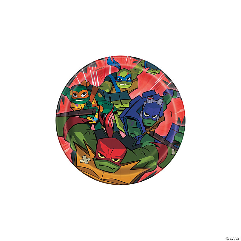 Pack of 8 Teenage Mutant Ninja Turtle Party Plates Large 8 3/4