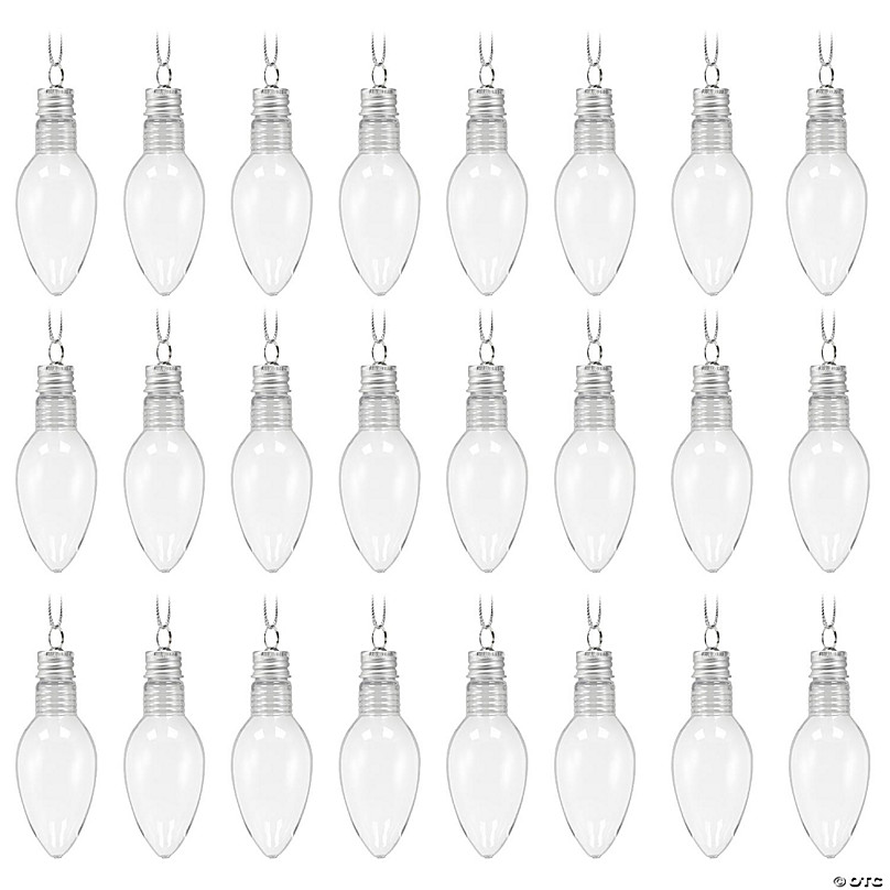 RN'D Toys Clear Fillable Ornaments - Shatterproof Transparent