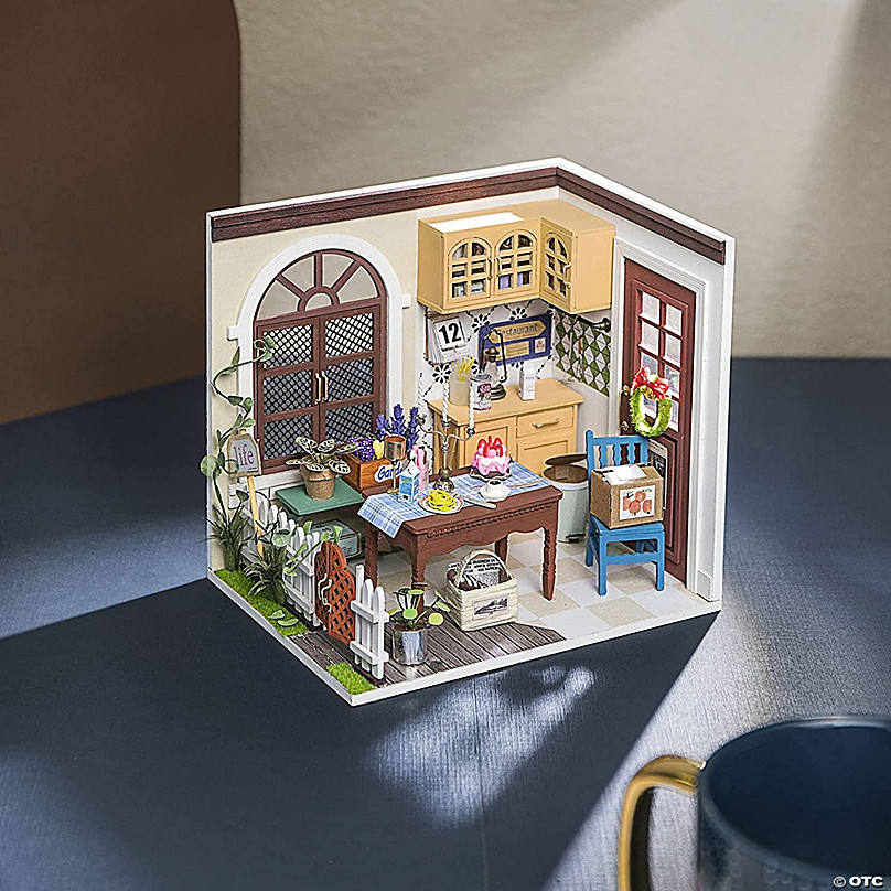 ROBOTIME Doll House Wooden Dollhouse with Furniture Birthday Gift