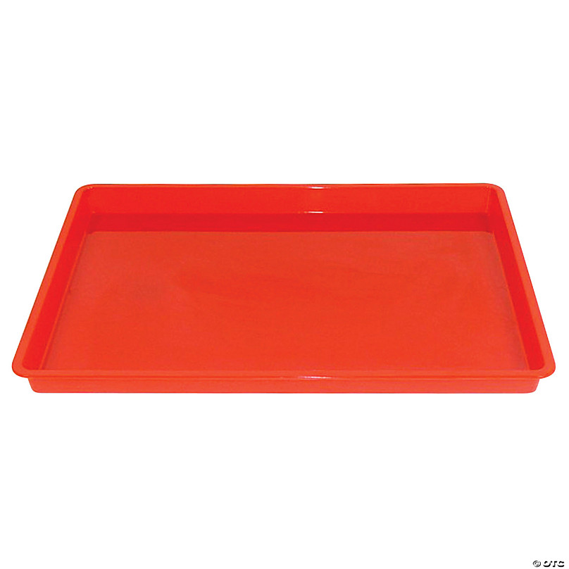 Romanoff Creativitray Finger Paint Tray, Red, Pack of 6