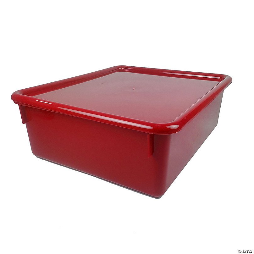 Red Rectangle Plastic Tub