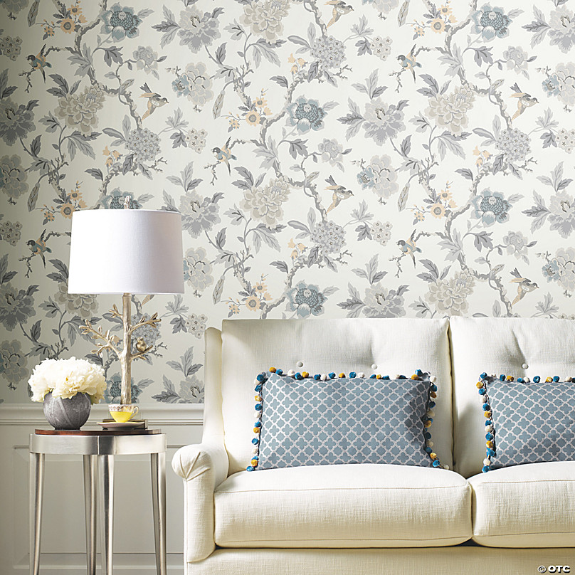 RoomMates Candid Moments Peel & Stick Wallpaper, Grey | Oriental Trading