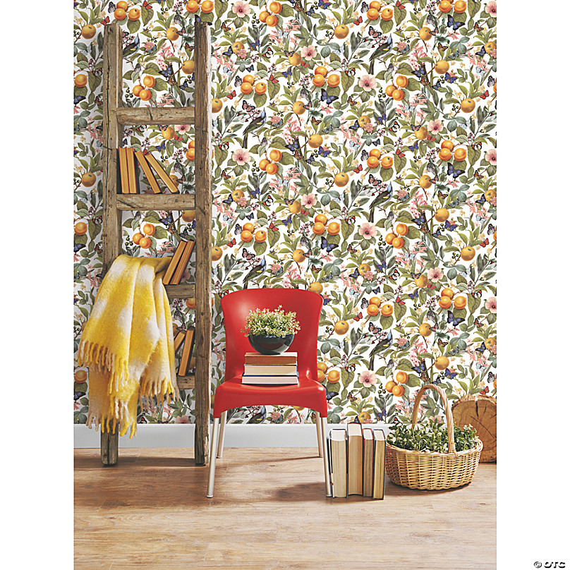 RoomMates Citrus Peel and Stick Wallpaper | Oriental Trading