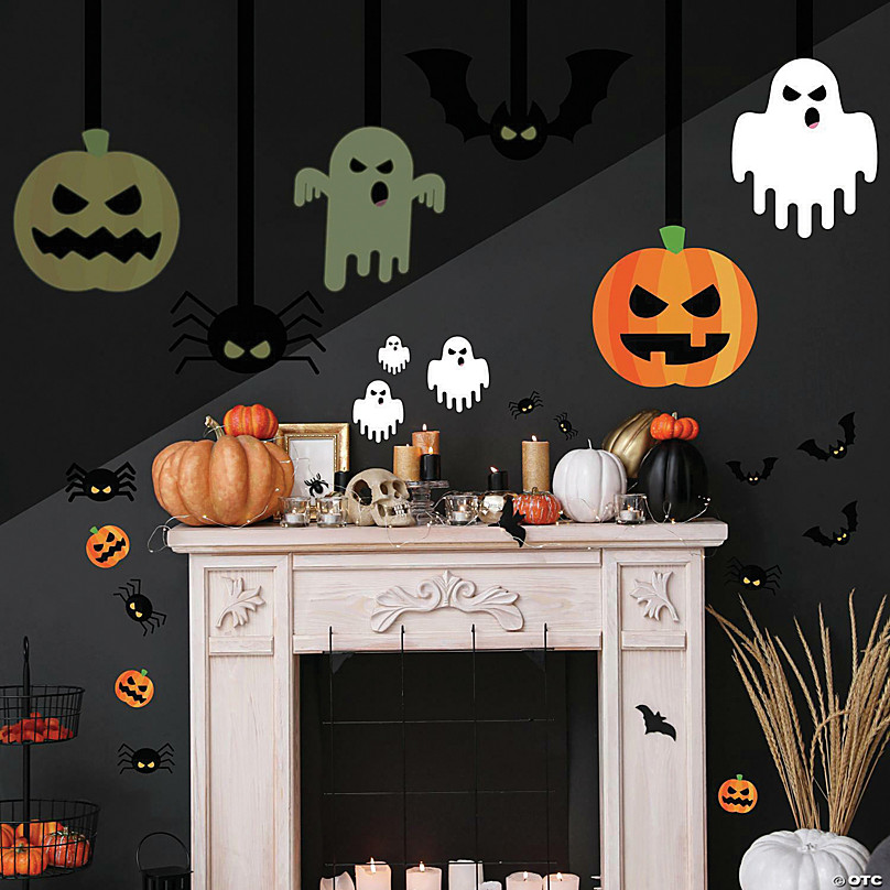Halloween decals for Pumpkins Windows 1 sheet 6 decals Halloween decorations 