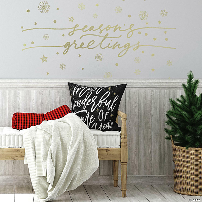 Roommates Season'S Greetings Peel And Stick Wall Decals With