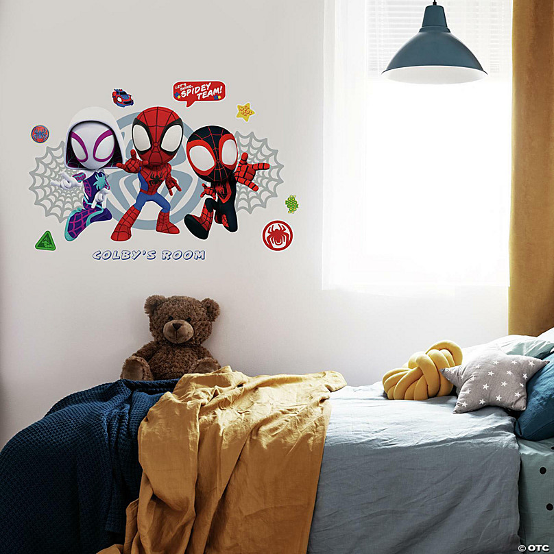 Roommates Spidey And His Amazing Friends Headboard Peel And Stick Giant  Wall Decal