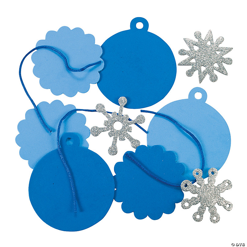 Small round snowflake ornament