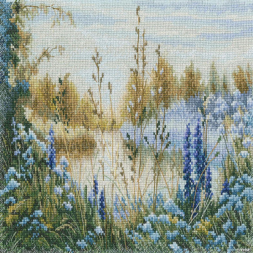  Lavender Champaign Stamped Cross Stitch Kits for Adults,  Scenery Counted Pattern Needlepoint Kits Crafts Dimensions Cross-Stitch  Stamped Kits Embroidery Kits Arts Craft Kits for Wall Art Gift