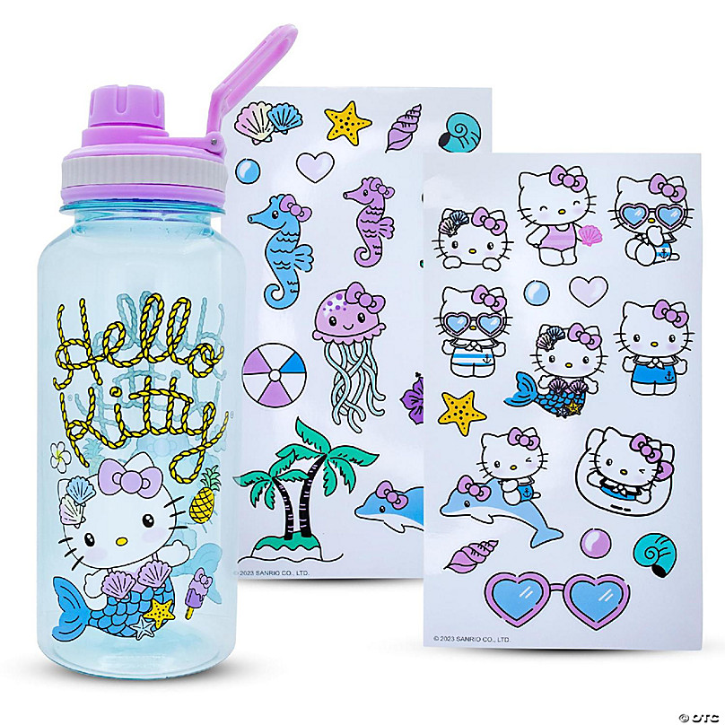 Hello Kitty Icons 32oz Water Bottle w/ Sticker Set