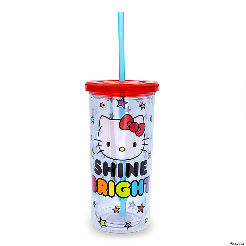 Hello Kitty Black Widow Straws