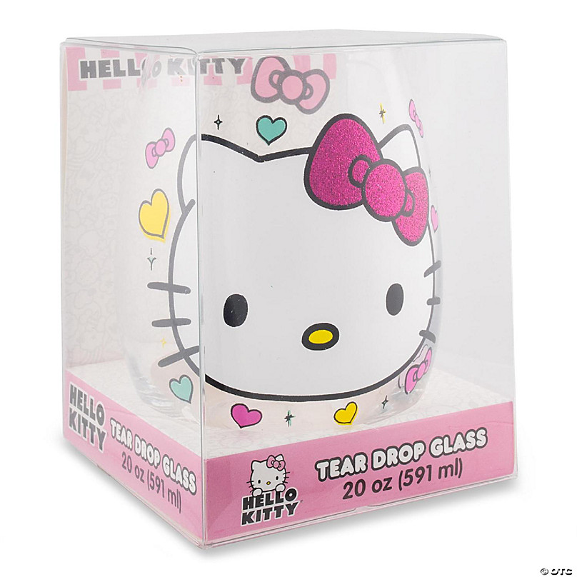 Sanrio Hello Kitty Teardrop Stemless Wine Glass