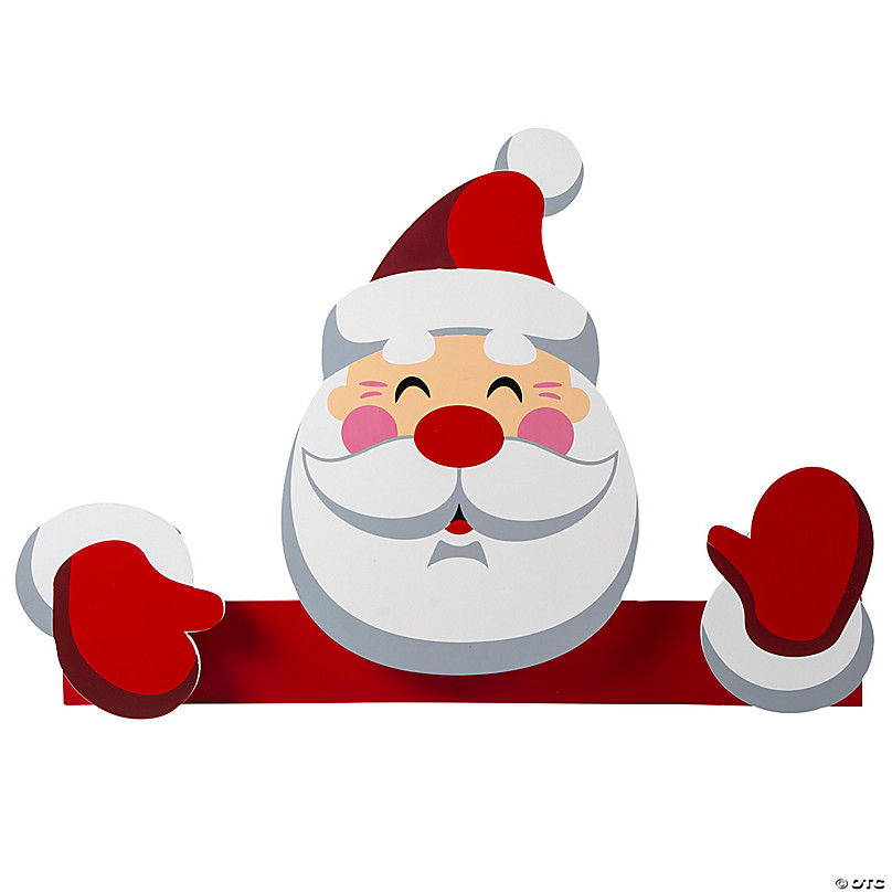 Santa Fence Peeker Christmas Decoration | Oriental Trading