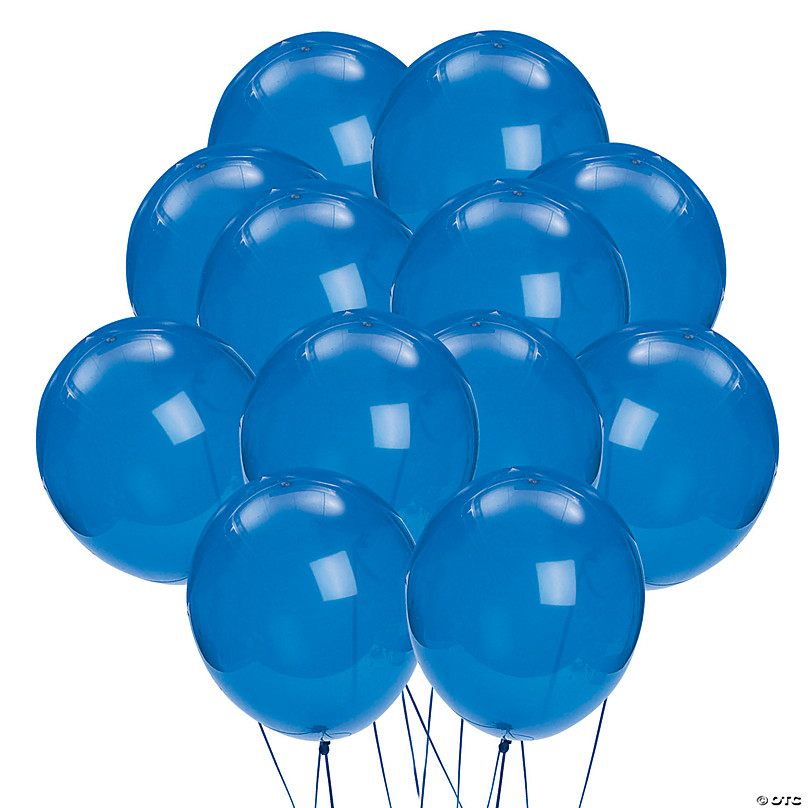 blue birthday balloons