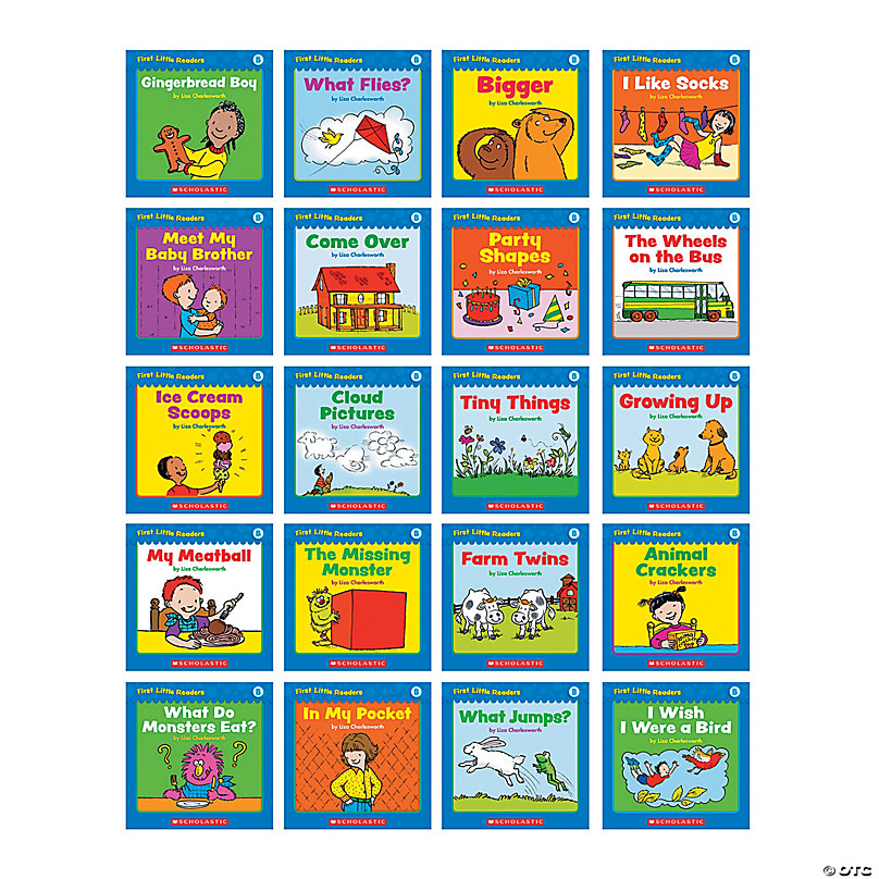 Scholastic First Little Readers Books: Guided Reading Level A, 5 Copies of  20 Titles