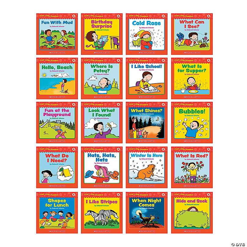 Scholastic First Little Readers Books: Guided Reading Level B, 5 Copies of  20 Titles