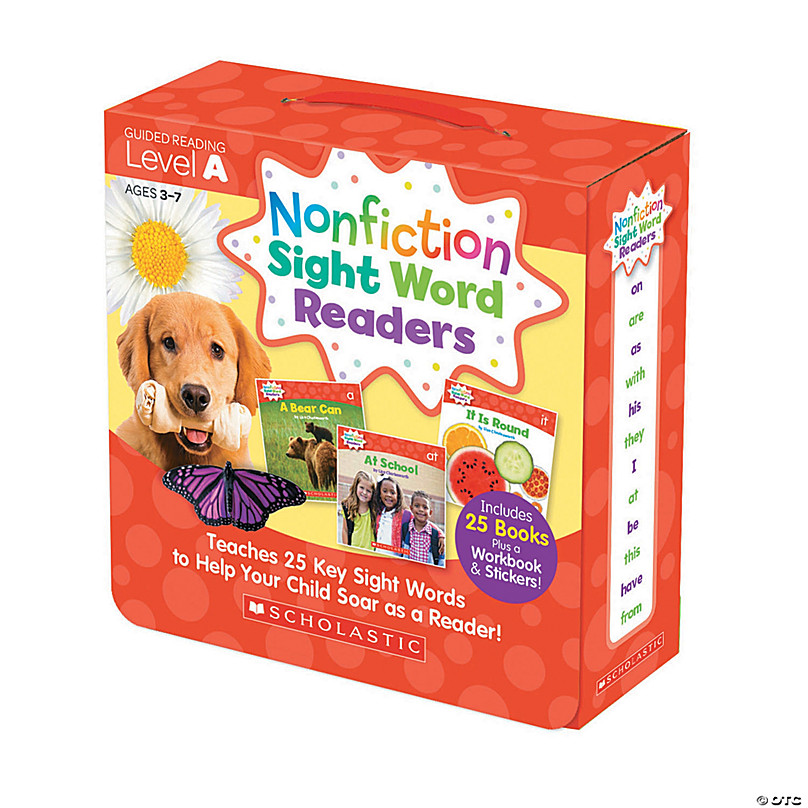 Scholastic Nonfiction Sight Word Readers Parent Pack: Level A, 25 Books