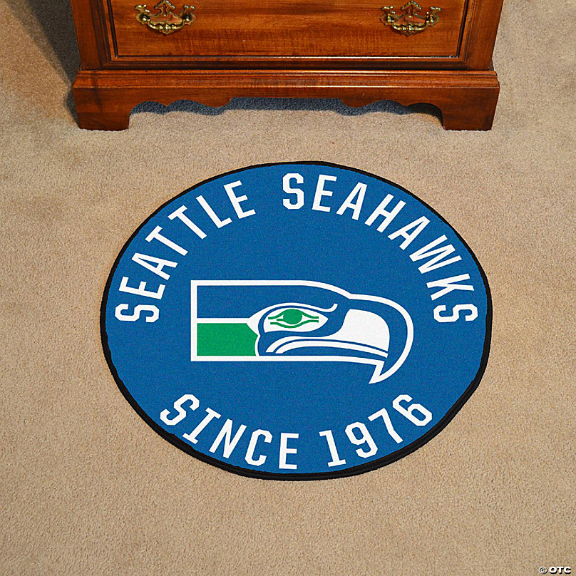 NFL Team Repeat Rug - Seattle Seahawks (Blue Background), 3'10x5'4 -  Seattle Seahawks (Blue Background) | NFL Team Repeat Rug