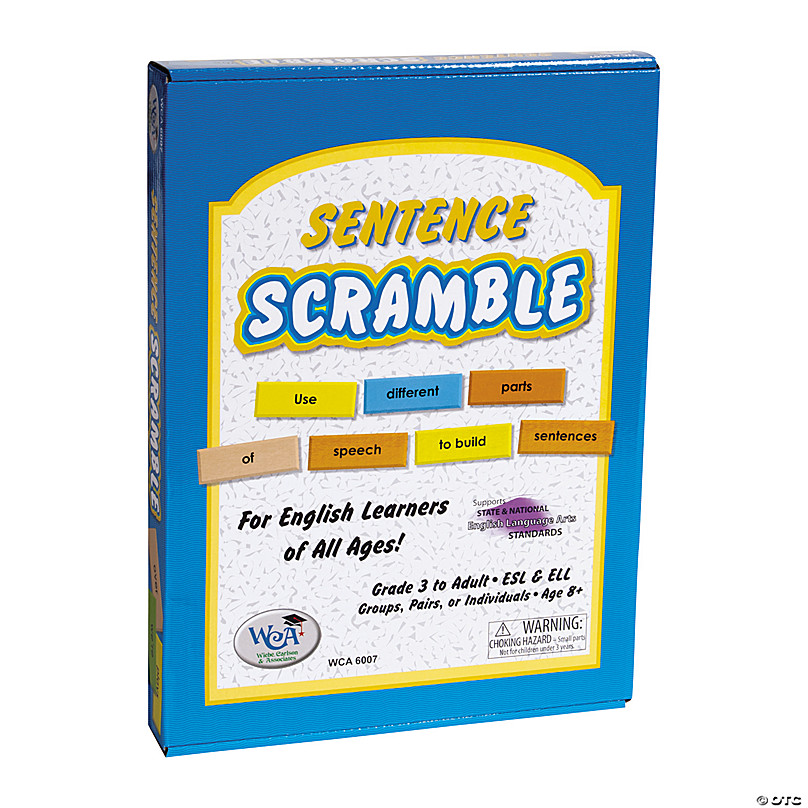 Learning Advantage 6007 Sentence Scramble Game 8.5 Height 1.25 Width Grade: 3 11 Length