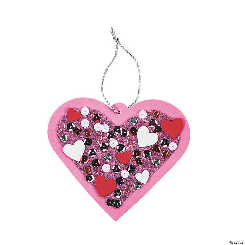 Felt Valentine's Day Heart Magnet Craft Kit - Makes 12