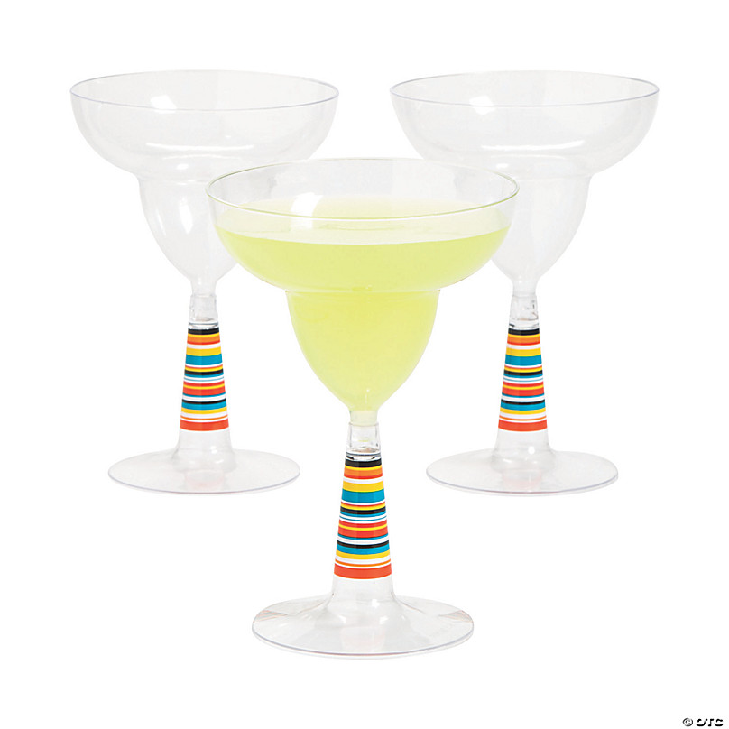 plastic margarita glasses