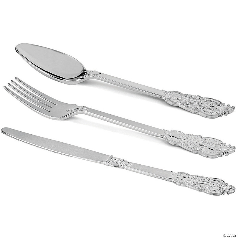 Smarty Clear Disposable Plastic Cutlery Set (1000 Guests)