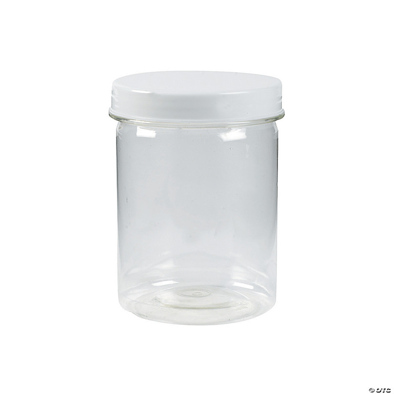 Multi Color Clear Amscan 430157 Party Supplies Square Plastic Pedestal Jar 