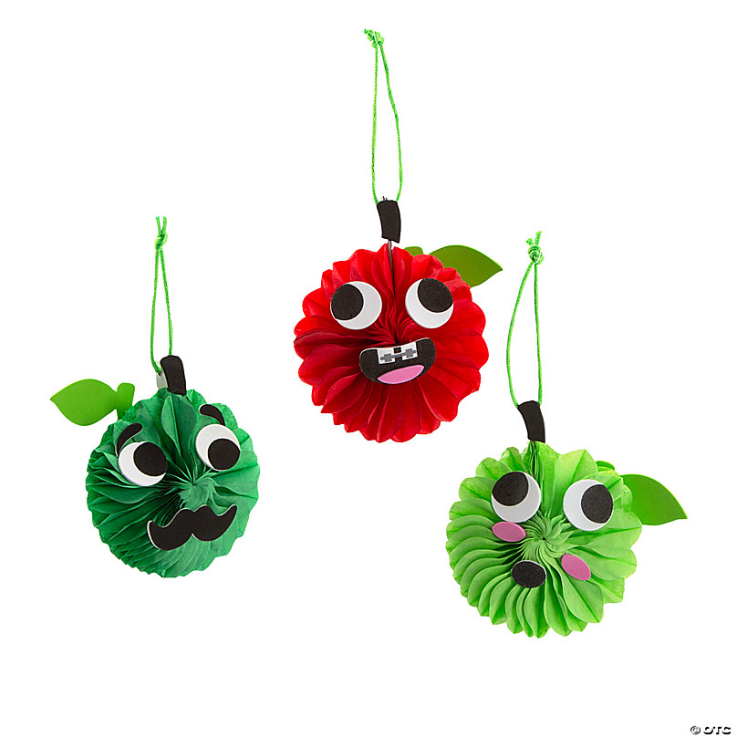 Red & Green Smiling Stuffed Apples - 12 Pc. | Oriental Trading