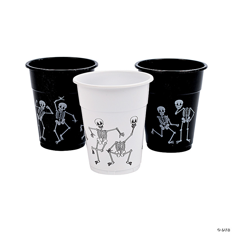 Silly Dancing Skeleton Plastic Cups 50 Pc. Oriental Trading