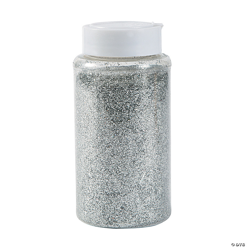 silver glitter bottle