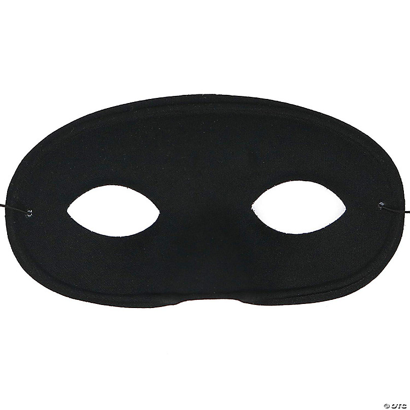 Skeleteen Black Superhero Eye Accessories - Mysterious Black Half Masks Masquerade Accessory for Adults and Kids