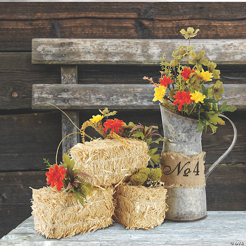 Decoration and Display Mini Hay Bales for Autumn Harvest Craft 1 Unit 