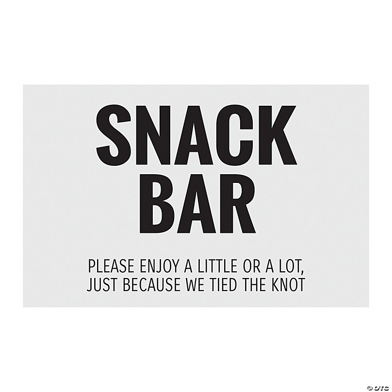 Snack Bar Sign~13910064 