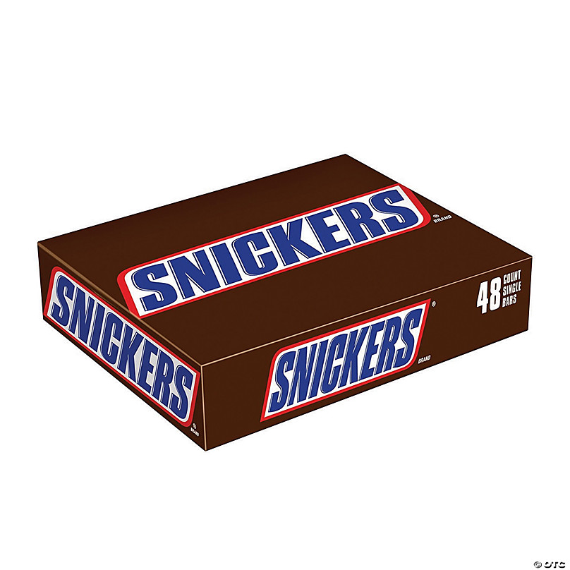 SNICKERS Full Size Candy Bar, 1.86 oz, 48 count