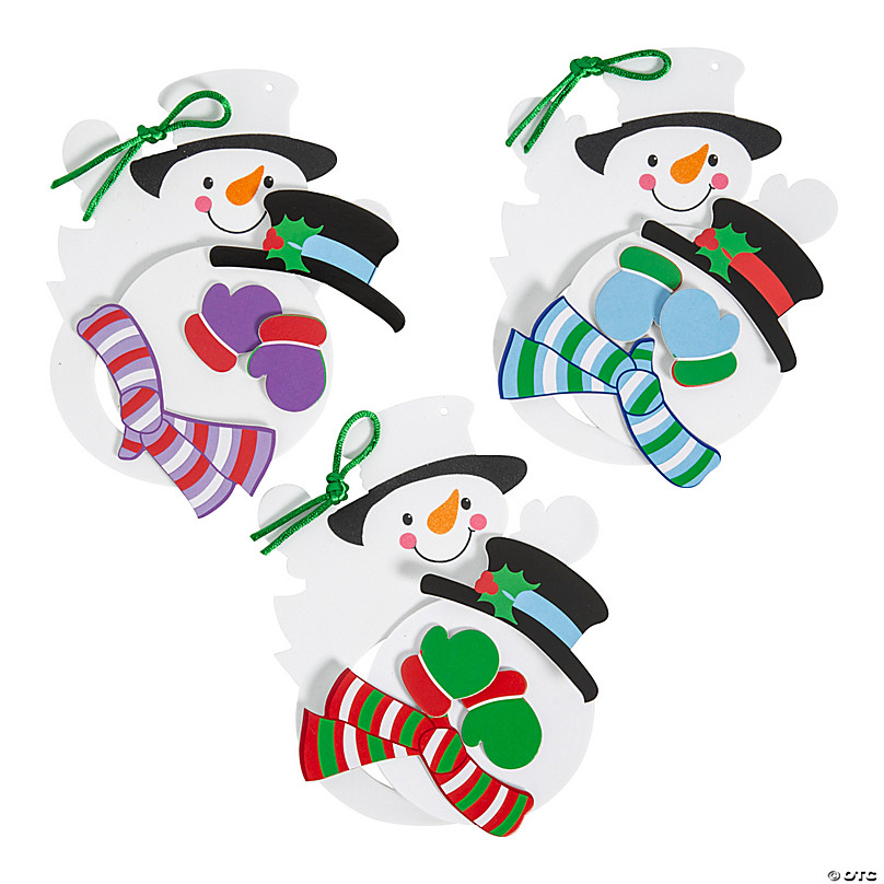 4E's Novelty Foam Snowman Picture Frame Craft (12 Pack) Bulk Christmas –  4Es novelty