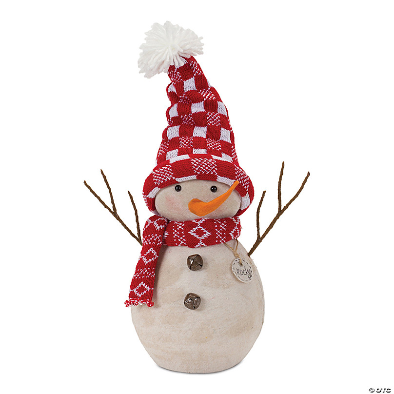 Snowman Décor with Hat & Scarf Set, 12.25 & 15.25