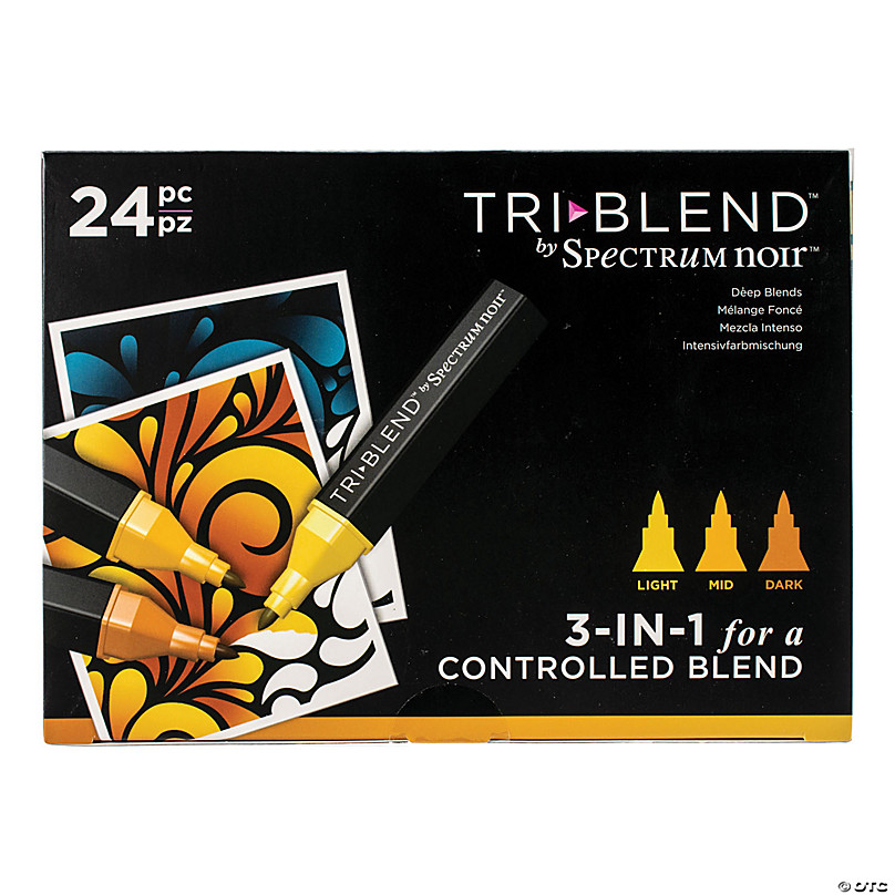 Ren Alaska sende Spectrum Noir Triblend Markers - 24 Pack, Deep Blends | Oriental Trading