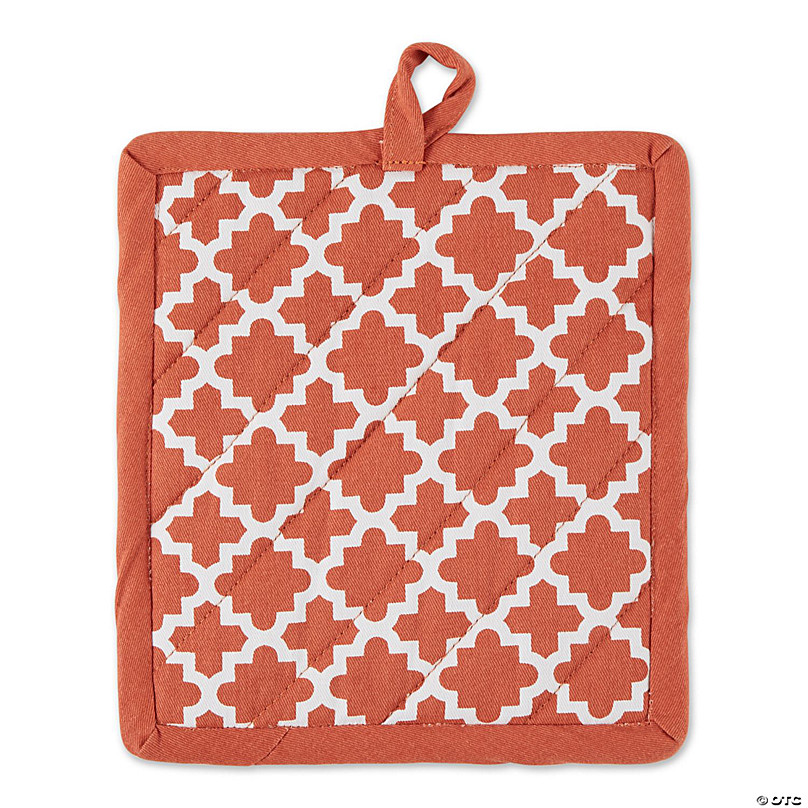 Spice Lattice Oven Mitt And Potholder Set