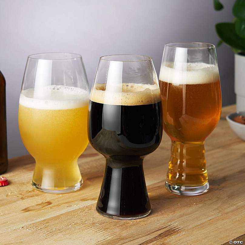 Spiegelau Craft Beer Tasting Kit Glasses, Set of 3, Lead-Free Crystal,  Modern Beer Glasses, Dishwasher Safe