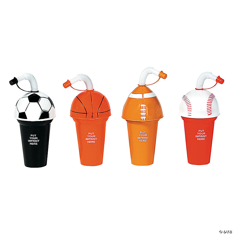 14 oz. Zoo Animal Reusable BPA-Free Plastic Cups with Lids & Straws - 12  Ct. | Oriental Trading